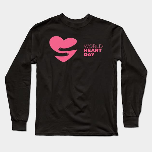 WORLD HEART DAY Long Sleeve T-Shirt by busines_night